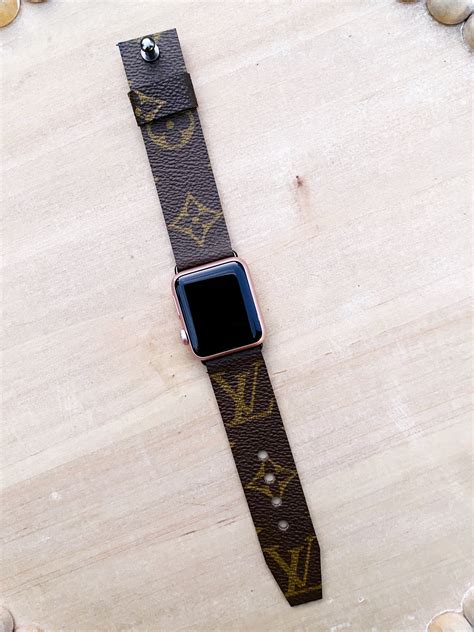 repurposed lv apple watch band